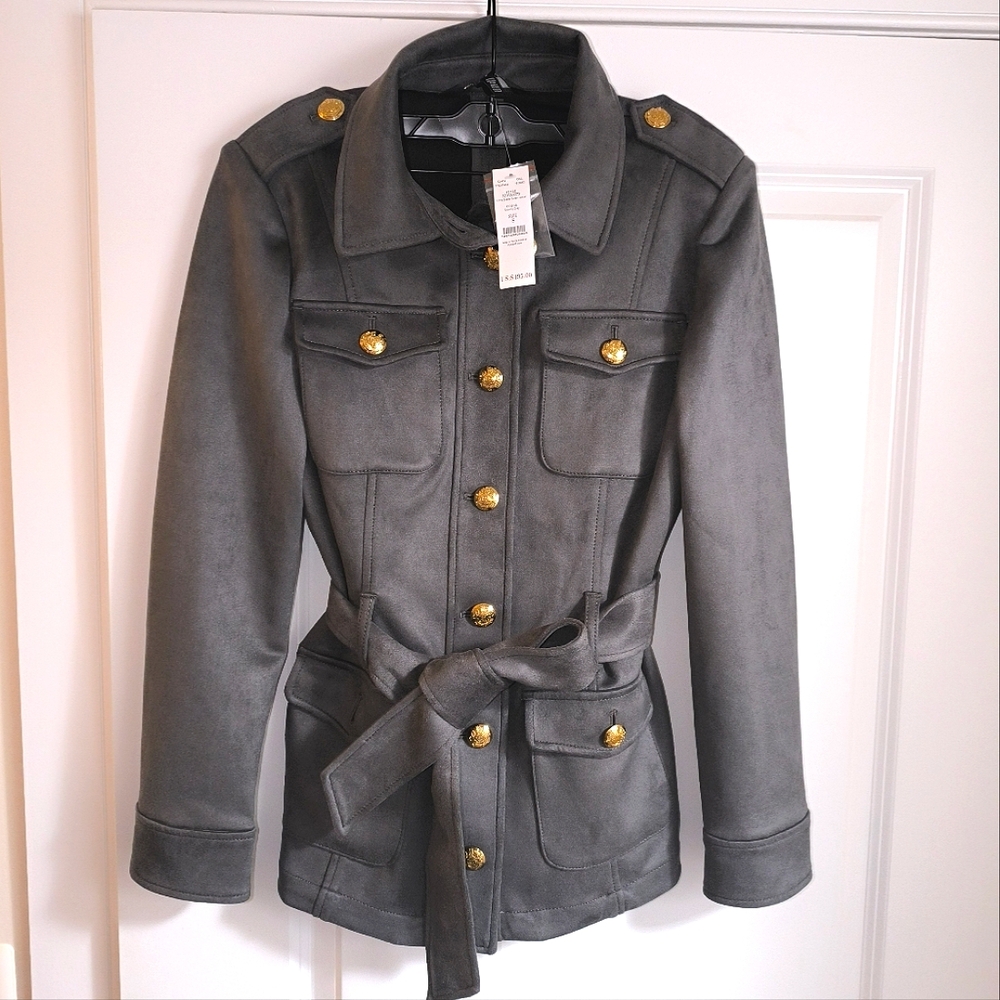 WHBM Ultra Suede Safari Jacket - Picture 7 of 14